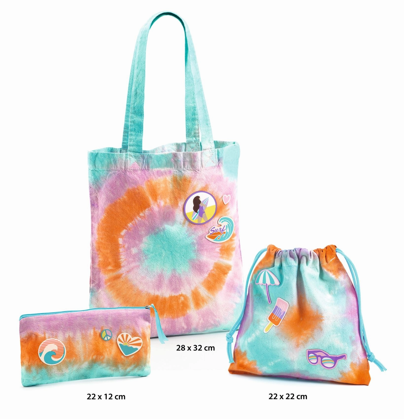 Djeco Do it Yourself Create 3 Tie-Dye Accessories Kit for Ages 8 & Up
