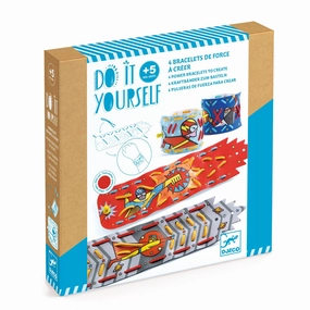 Djeco Do it Yourself Create 4 Superhero Bracelets for Ages 5 and Up