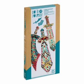 Djeco Do it Yourself Make 3 Mosaic Pirate Swords Craft Kit for Ages 5 