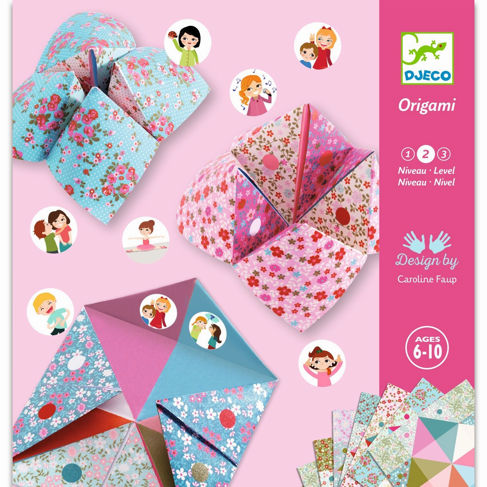 Djeco Make Your Own Floral Origami Fortune Tellers for Ages 6 and Up