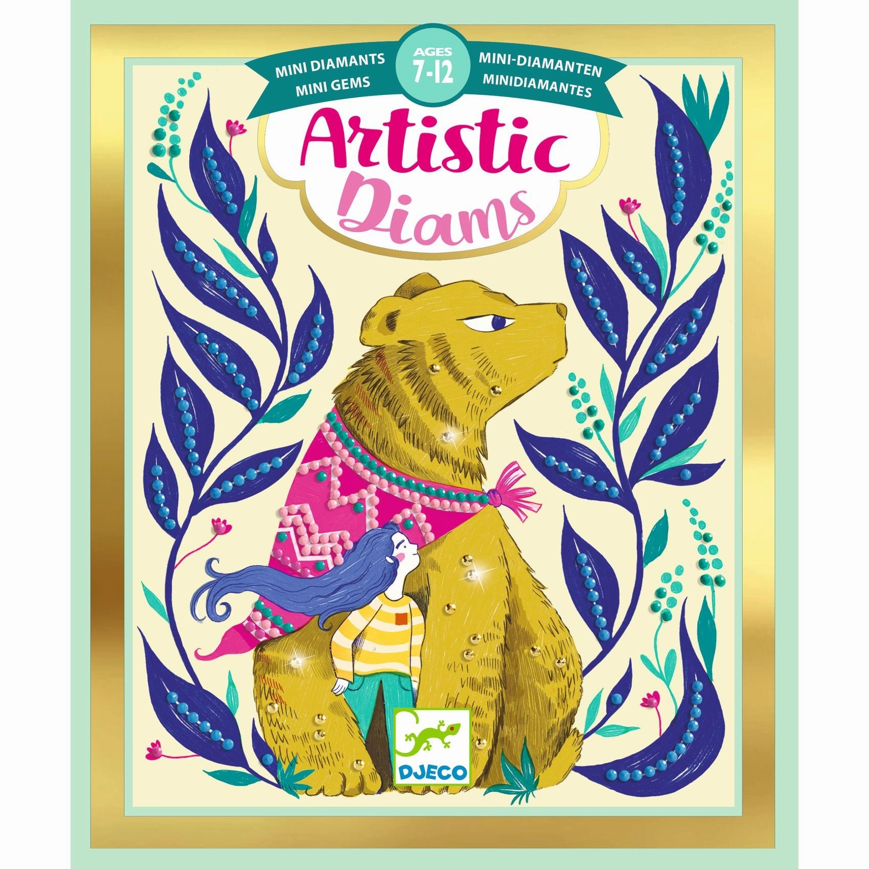 Djeco Mythical Creature Artistic Diamond Art Craft Kit for Ages 7 & Up