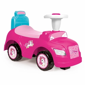 Dolu - Unicorn Fantasy 2-in-1 Ride On Car - Pink and Blue
