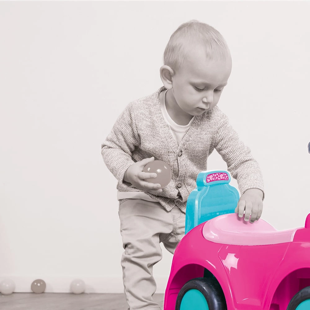 Dolu - Unicorn Fantasy 2-in-1 Ride On Car - Pink and Blue