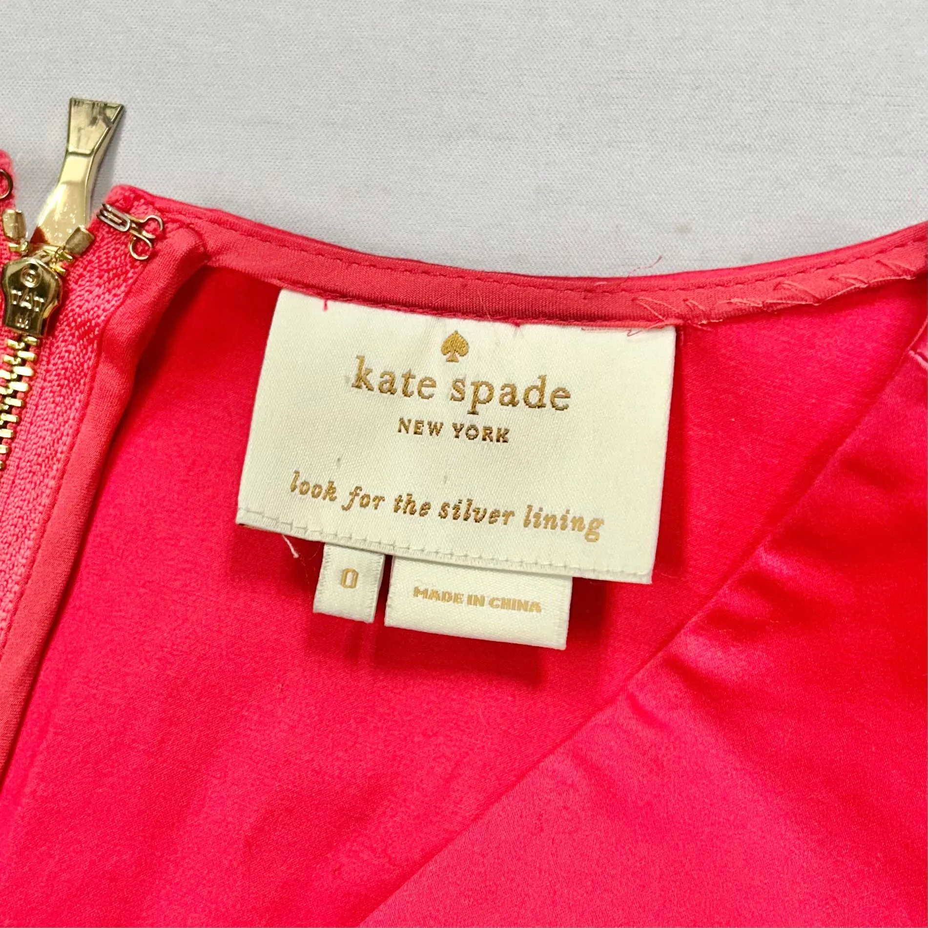 Dress Designer By Kate Spade In Pink & White, Size: Xs Kate Spade Bags