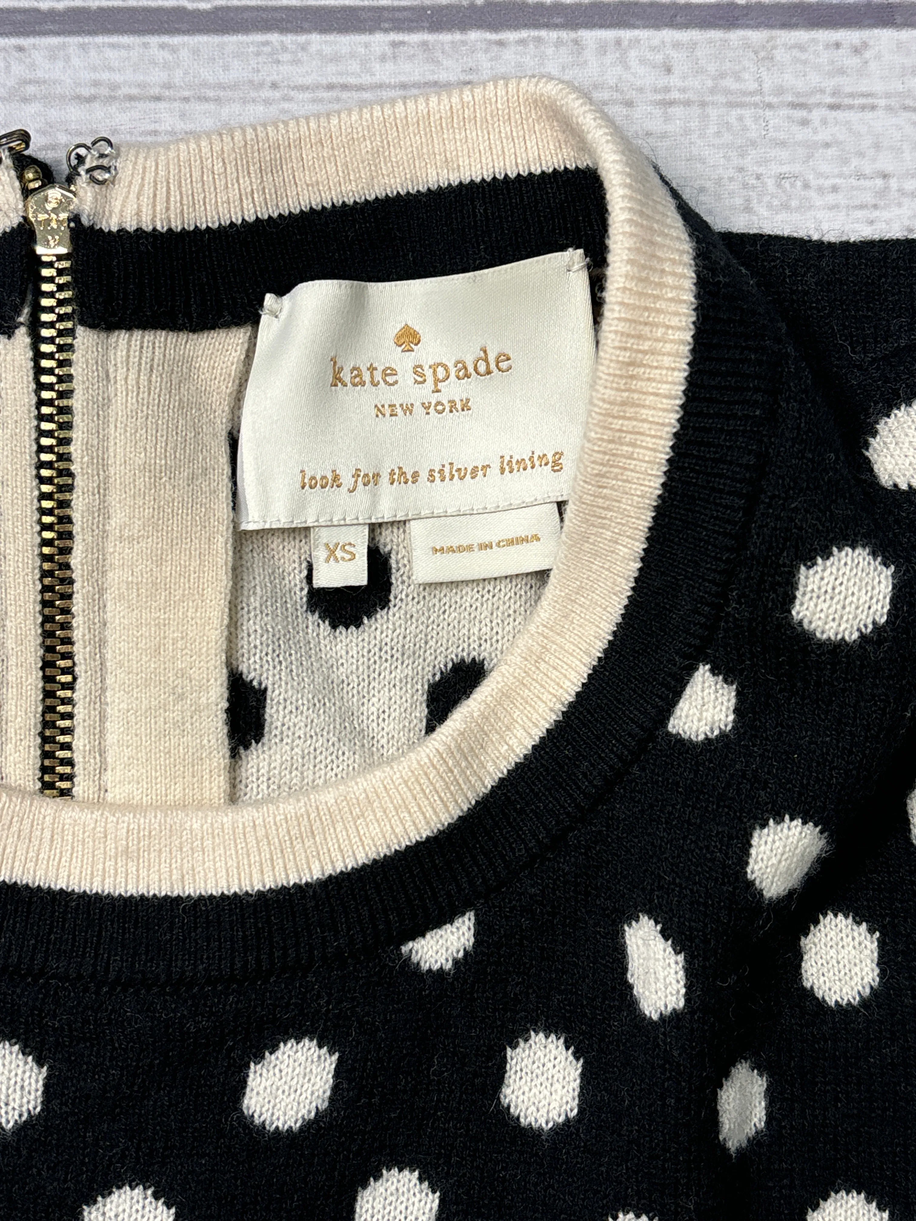 Dress Designer By Kate Spade In Polkadot, Size: Xs Kate Spade Bags