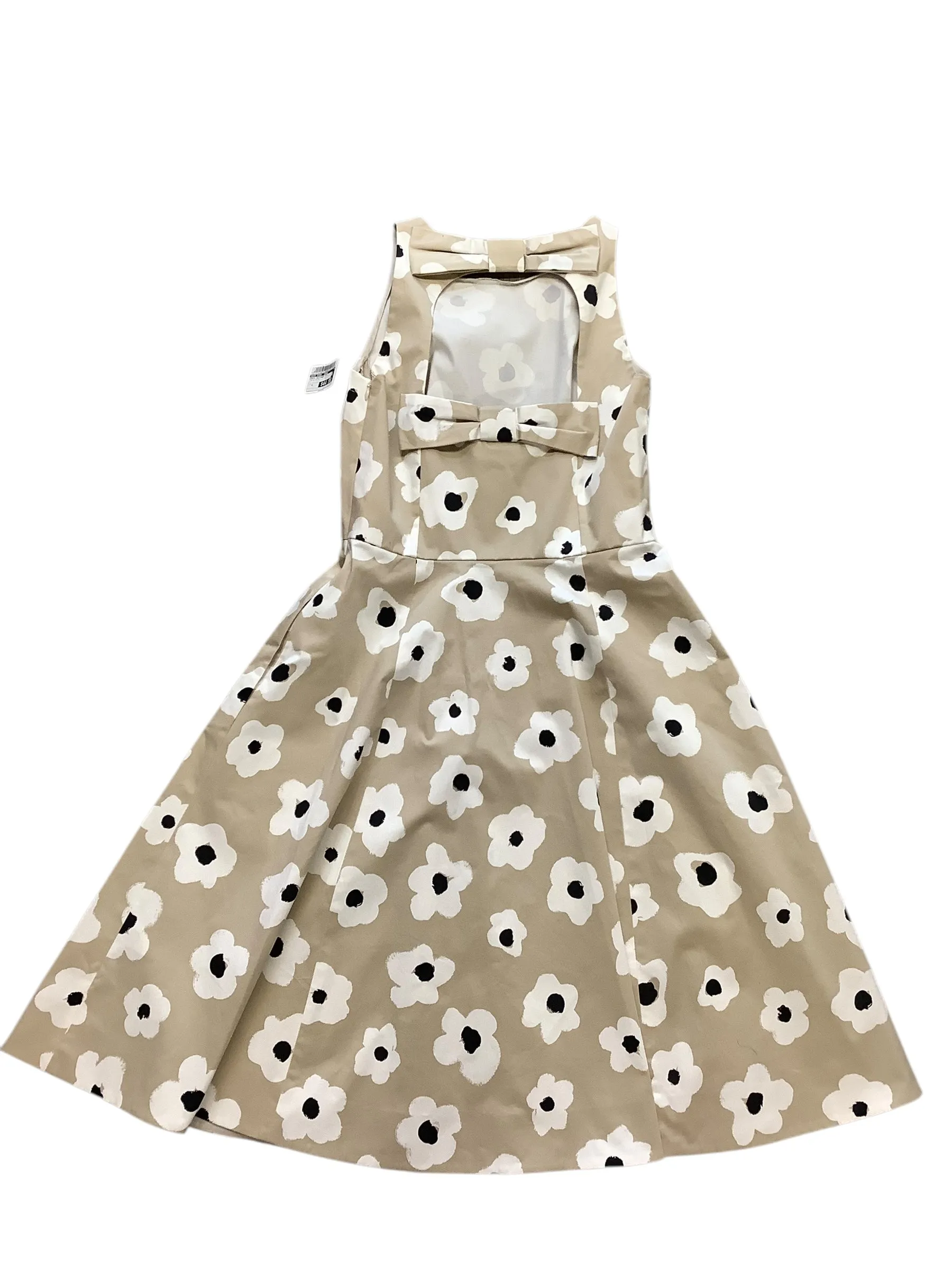 Dress Designer By Kate Spade In Tan & White, Size: 8 Kate Spade Bags