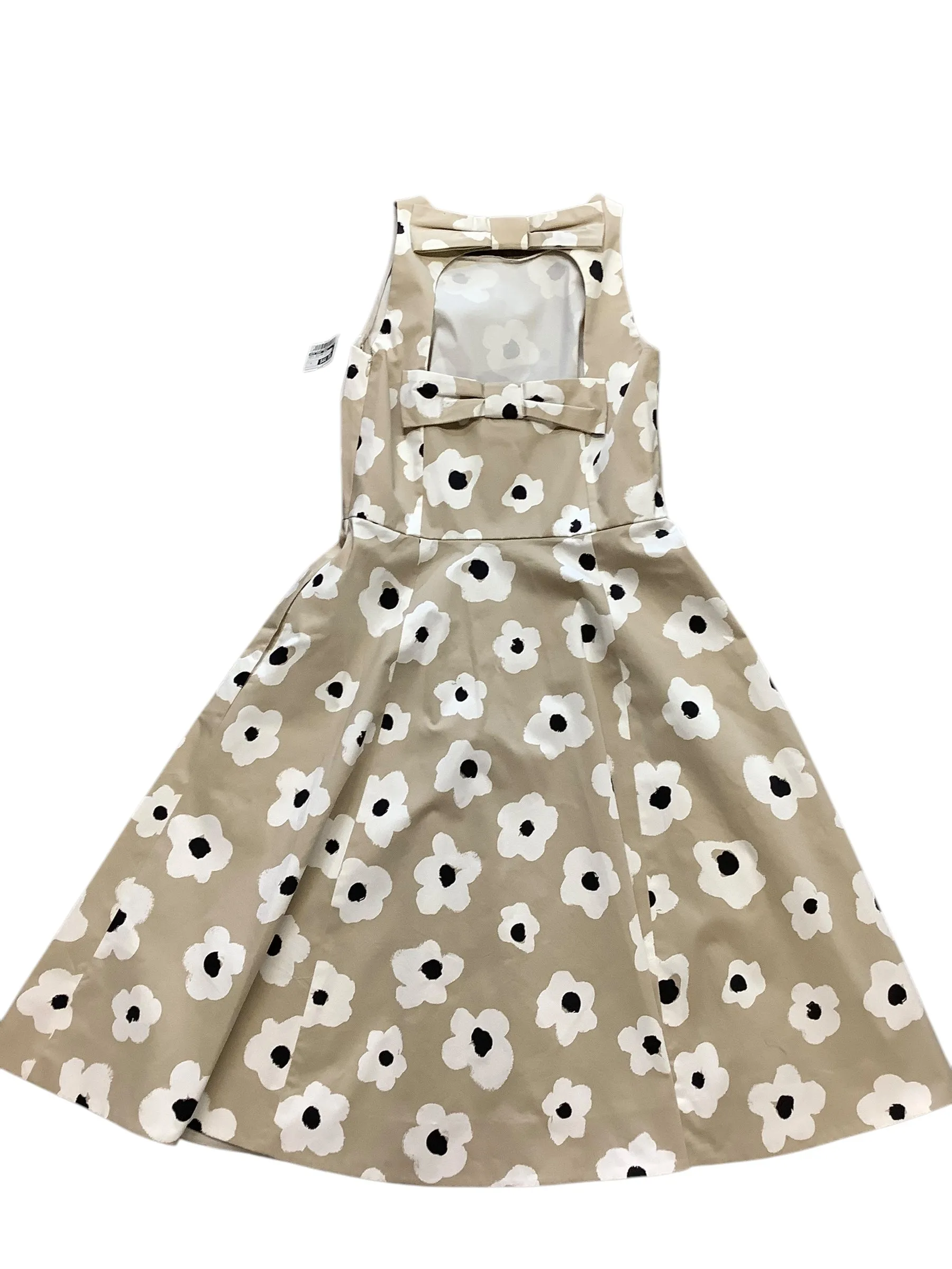 Dress Designer By Kate Spade In Tan & White, Size: 8 Kate Spade Bags