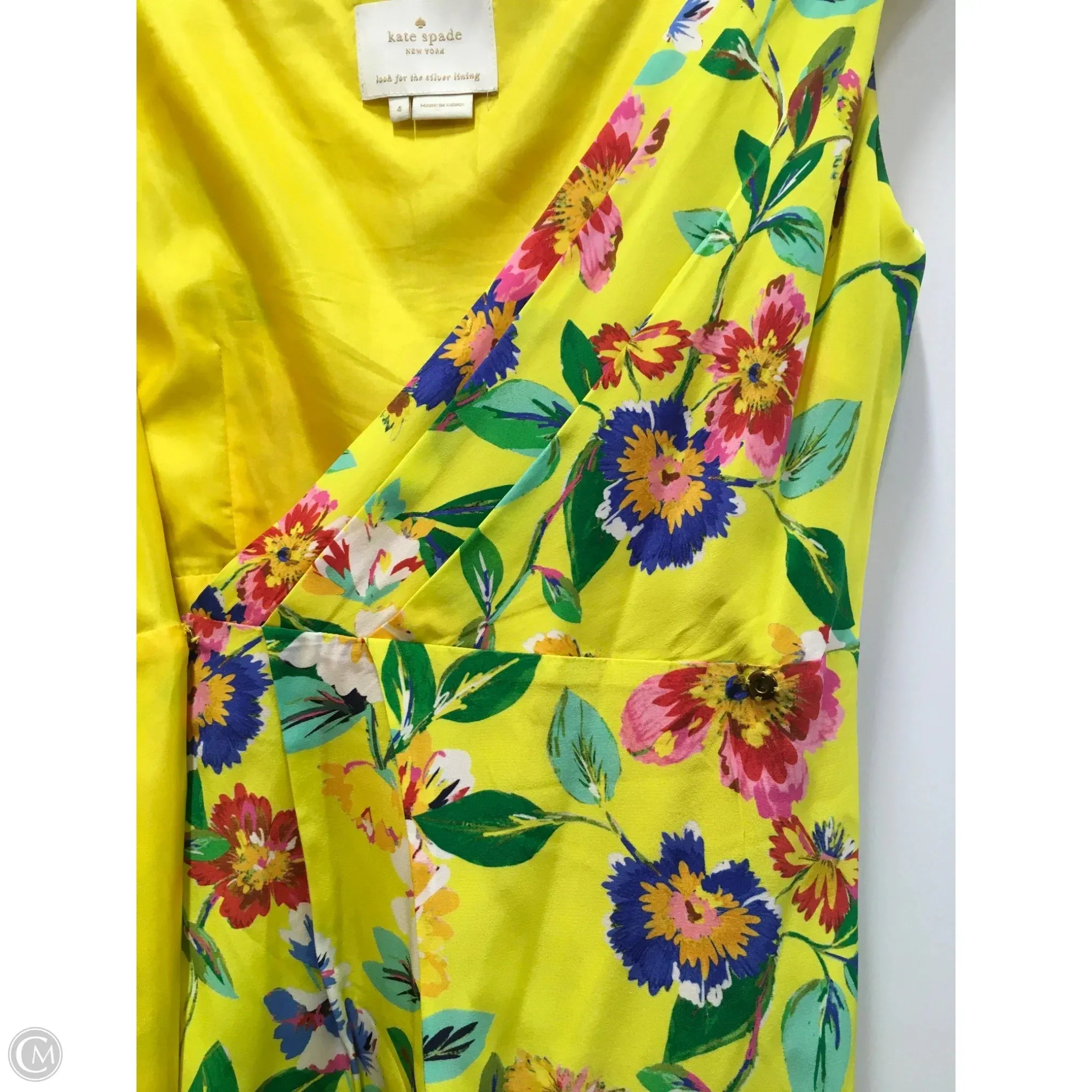 Dress Designer By Kate Spade In Yellow, Size: 4 Kate Spade Bags