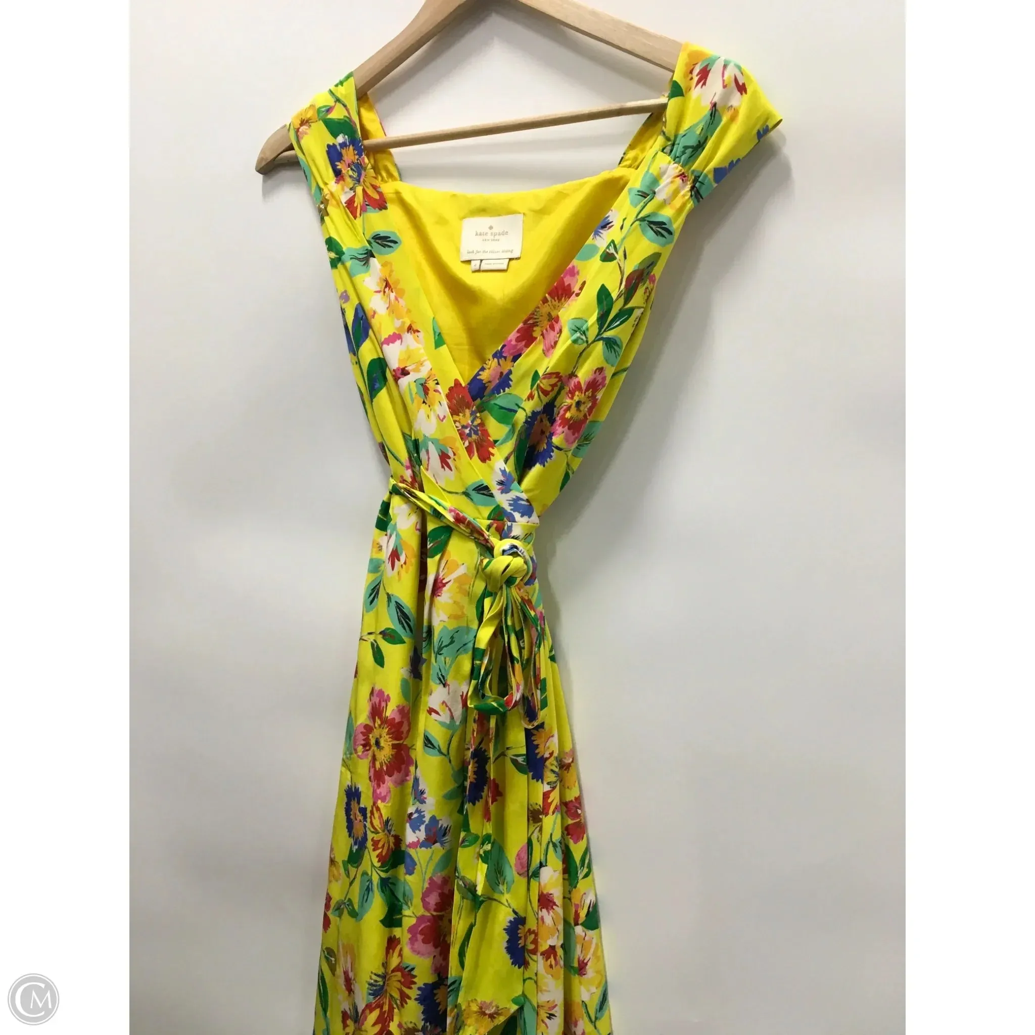 Dress Designer By Kate Spade In Yellow, Size: 4 Kate Spade Bags