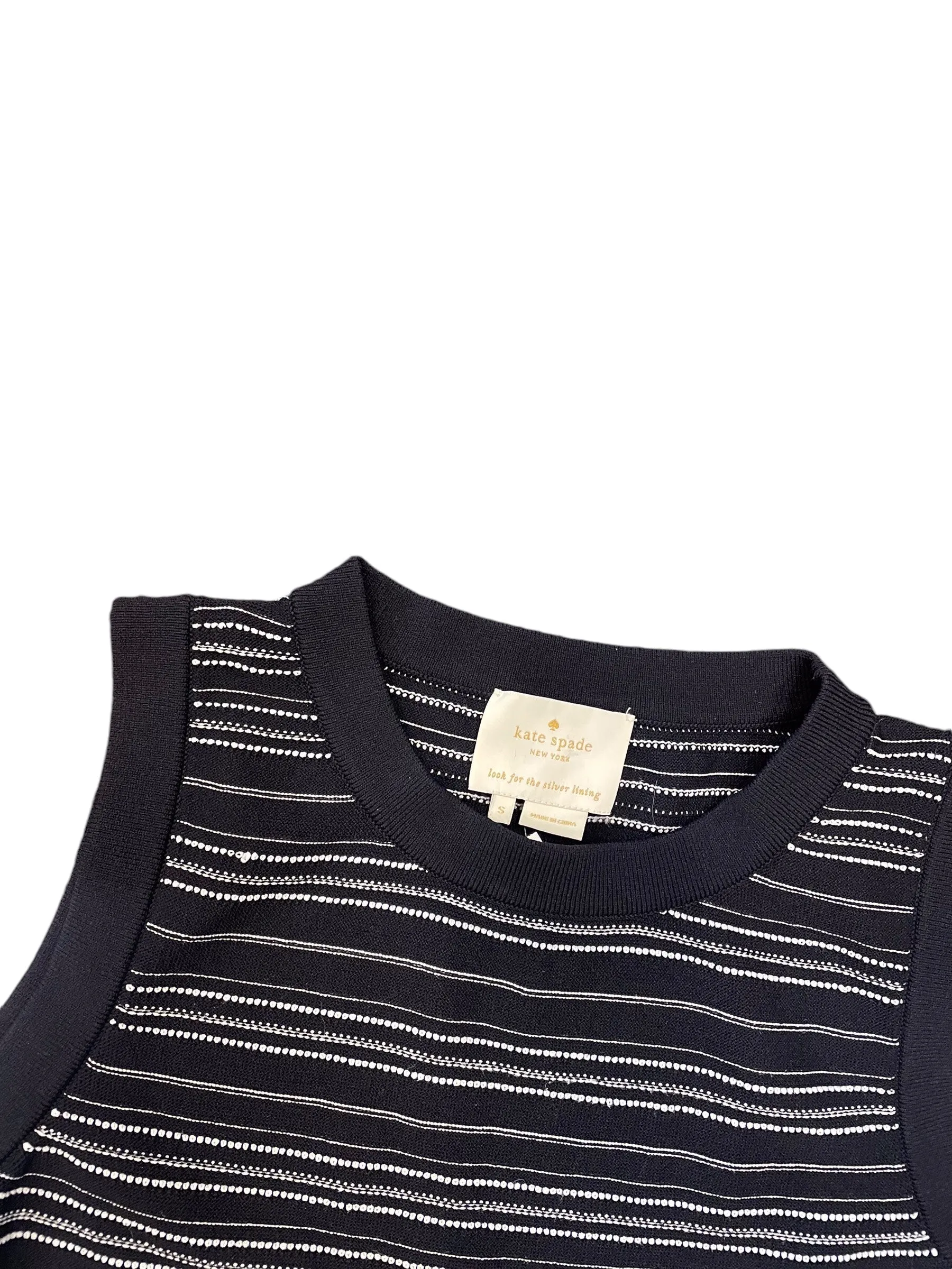 Dress Sweater By Kate Spade In Black & White, Size: S Kate Spade Bags