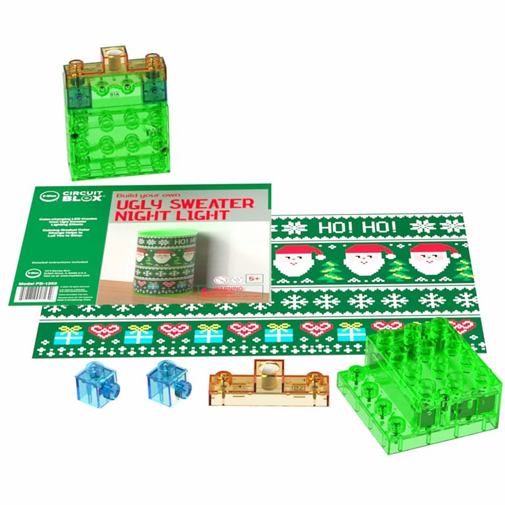 E-Blox Power Blox BYO Ugly Sweater Holiday Night Light for Kids
