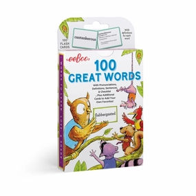 eeBoo 100 Great Words Vocabulary Flash Cards Set