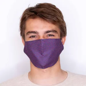 Elegant Pin Stripe Cotton Mens Mask