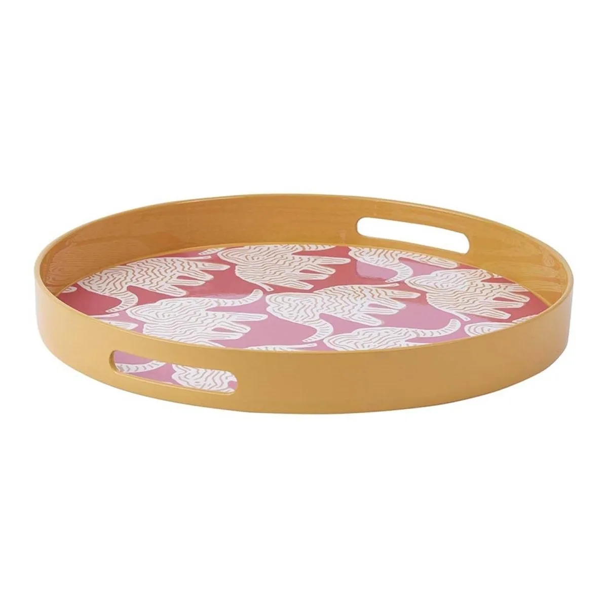 Elephant 15 Inch Round Tray