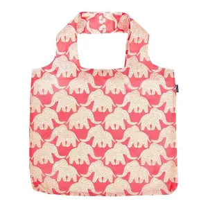 Elephants blu Reusable Shopping Bag-Machine washable