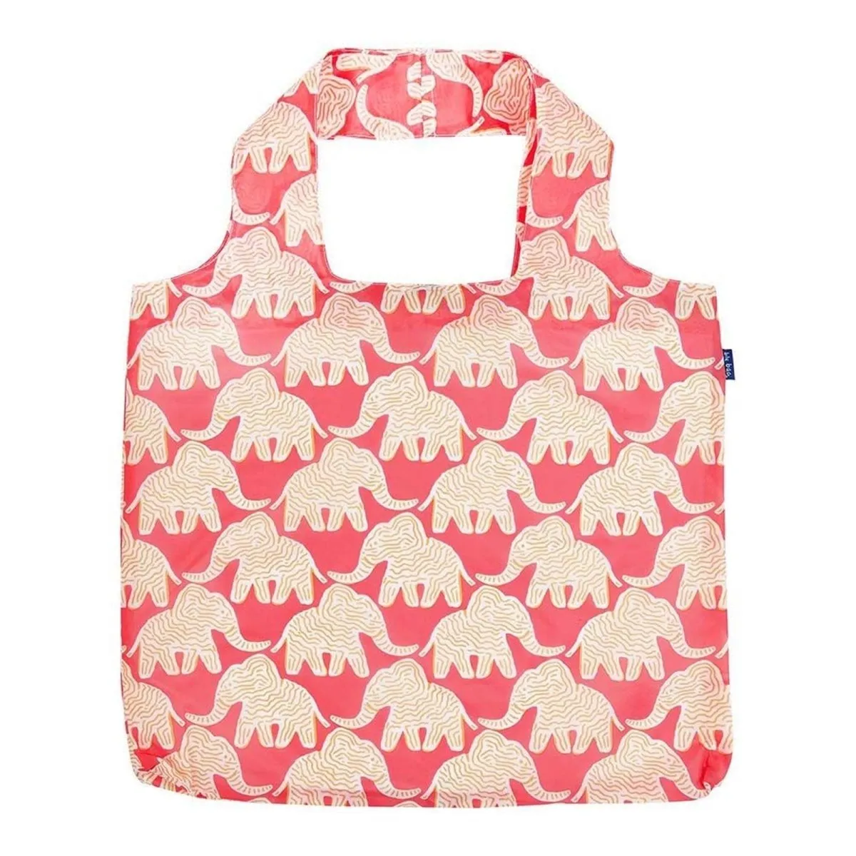 Elephants blu Reusable Shopping Bag-Machine washable