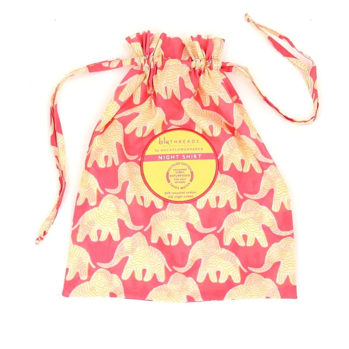 Elephants Pink Night Shirt