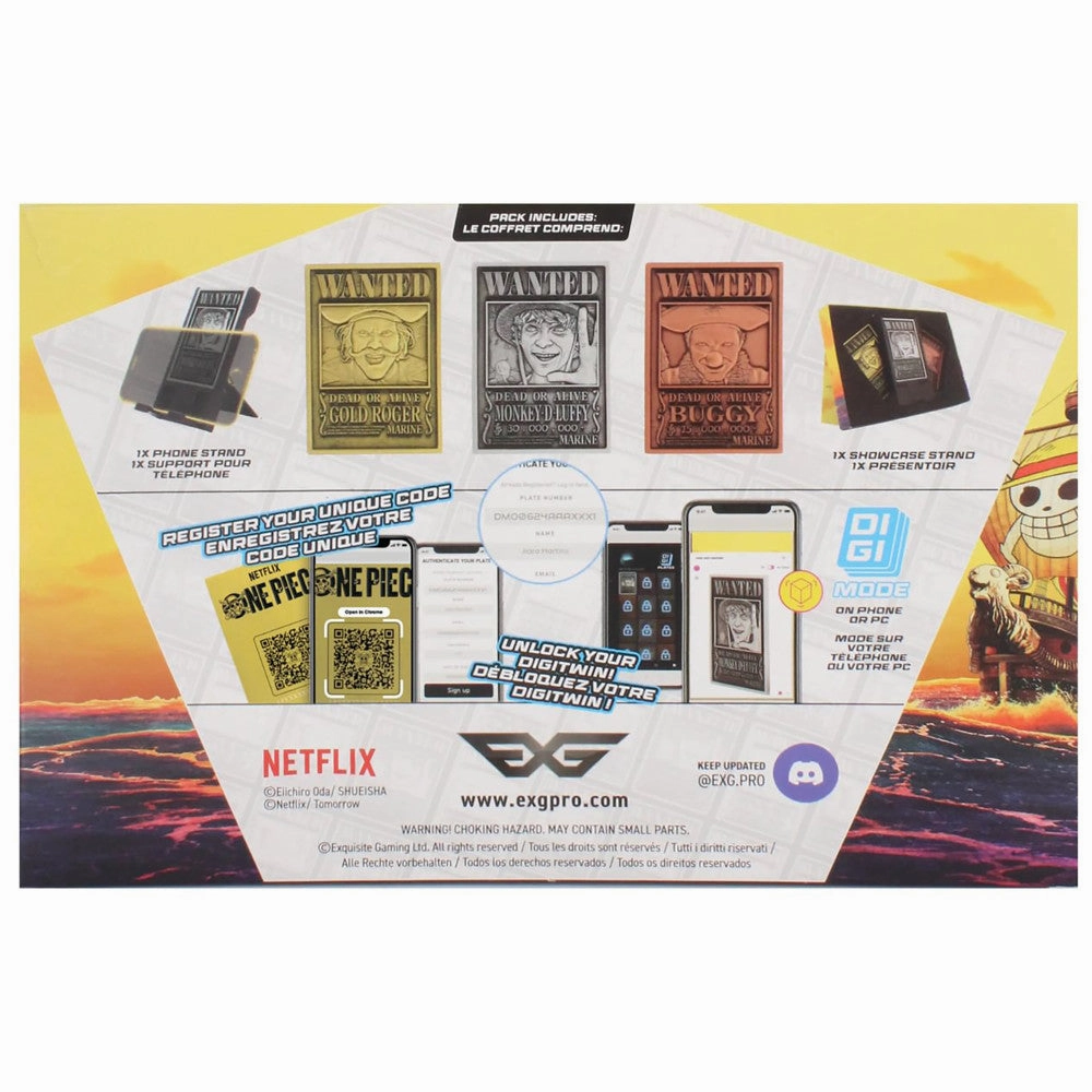 Exquisite Gaming One Piece Digiplate Collector's Pack with Iconic Pirate Etchings