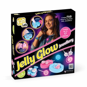 Fab Lab Create Light Up Jelly Glow Jewellery Craft Kit for Age 8 & Up