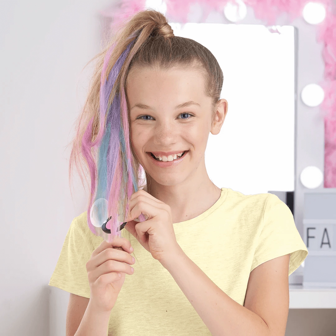 Fab Lab Hairlights with 6 Temporary Coloured Hair Chalks for Ages 8 