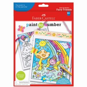 Faber-Castell Fairy Friends Paint by Number Wall Art Kit