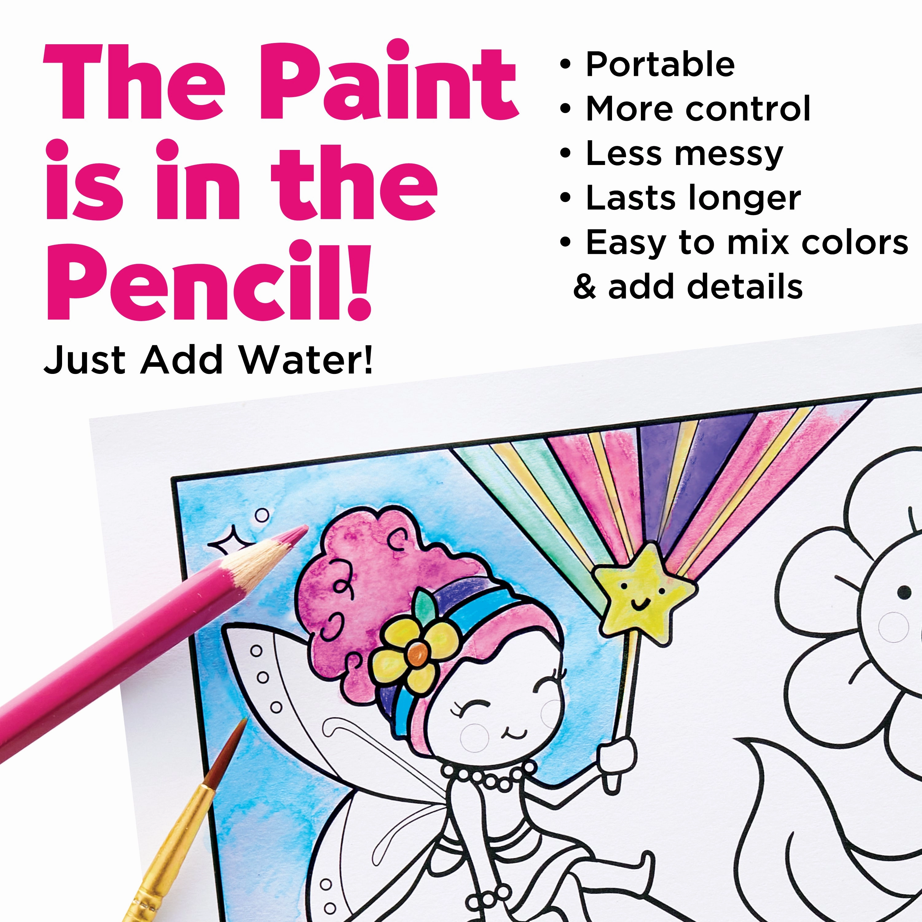 Faber-Castell Fairy Friends Paint by Number Wall Art Kit