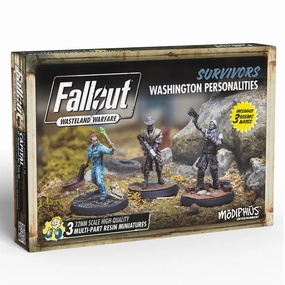 Fallout Wasteland Warfare 32mm Collectible Mini Figures - Survivors: Washington Personalities