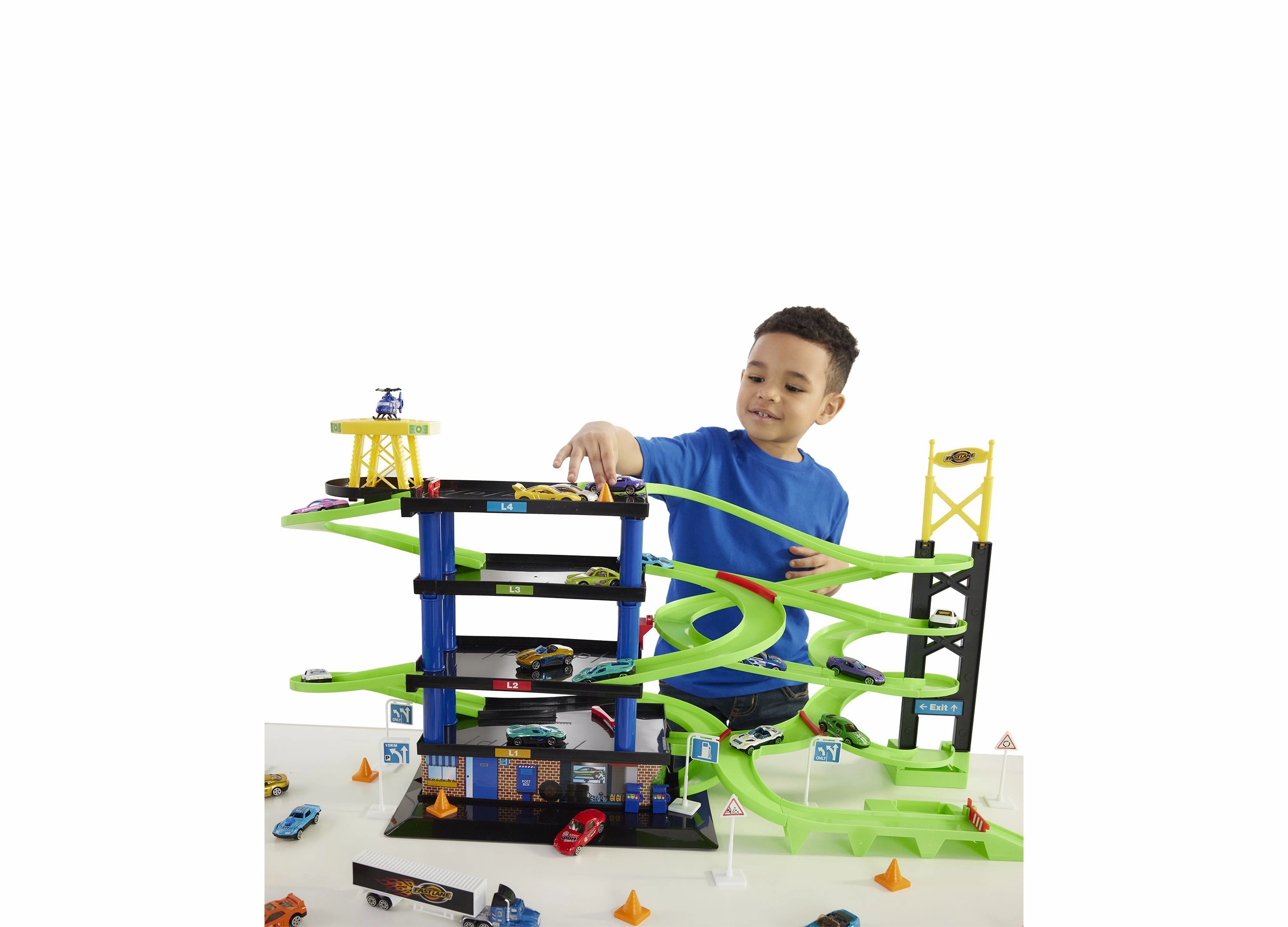 Fast Lane Parking Garage Bundle 50Pc Set
