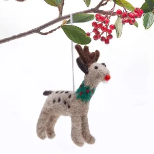 Felt Reindeer Ornament