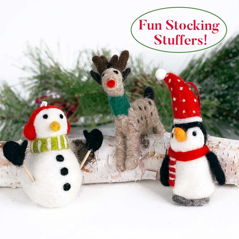 Felt Reindeer Ornament