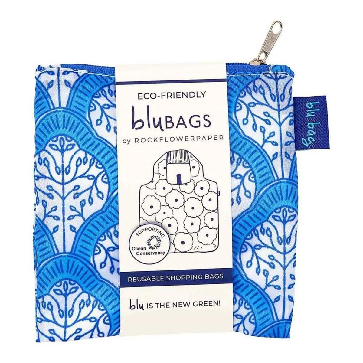 Fifer Blue blu Reusable Shopping Bag-Machine washable