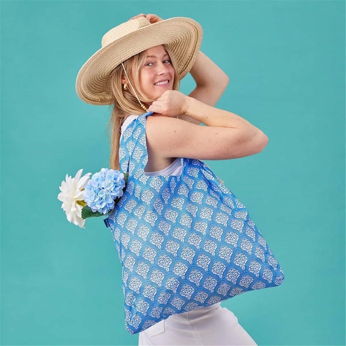 Fifer Blue blu Reusable Shopping Bag-Machine washable