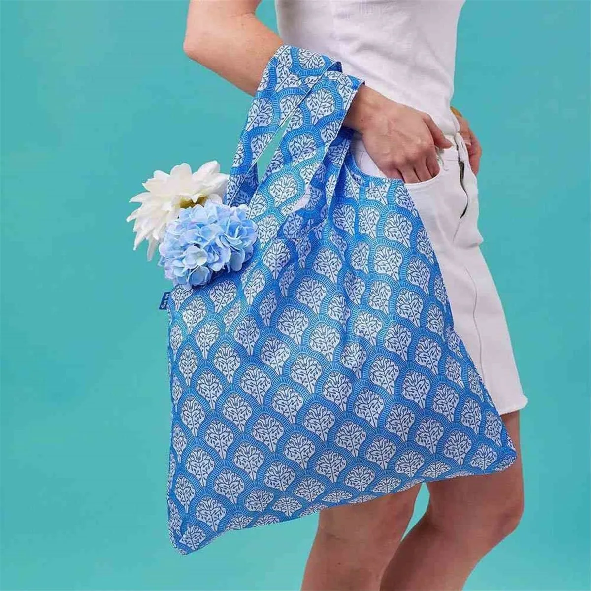 Fifer Blue blu Reusable Shopping Bag-Machine washable