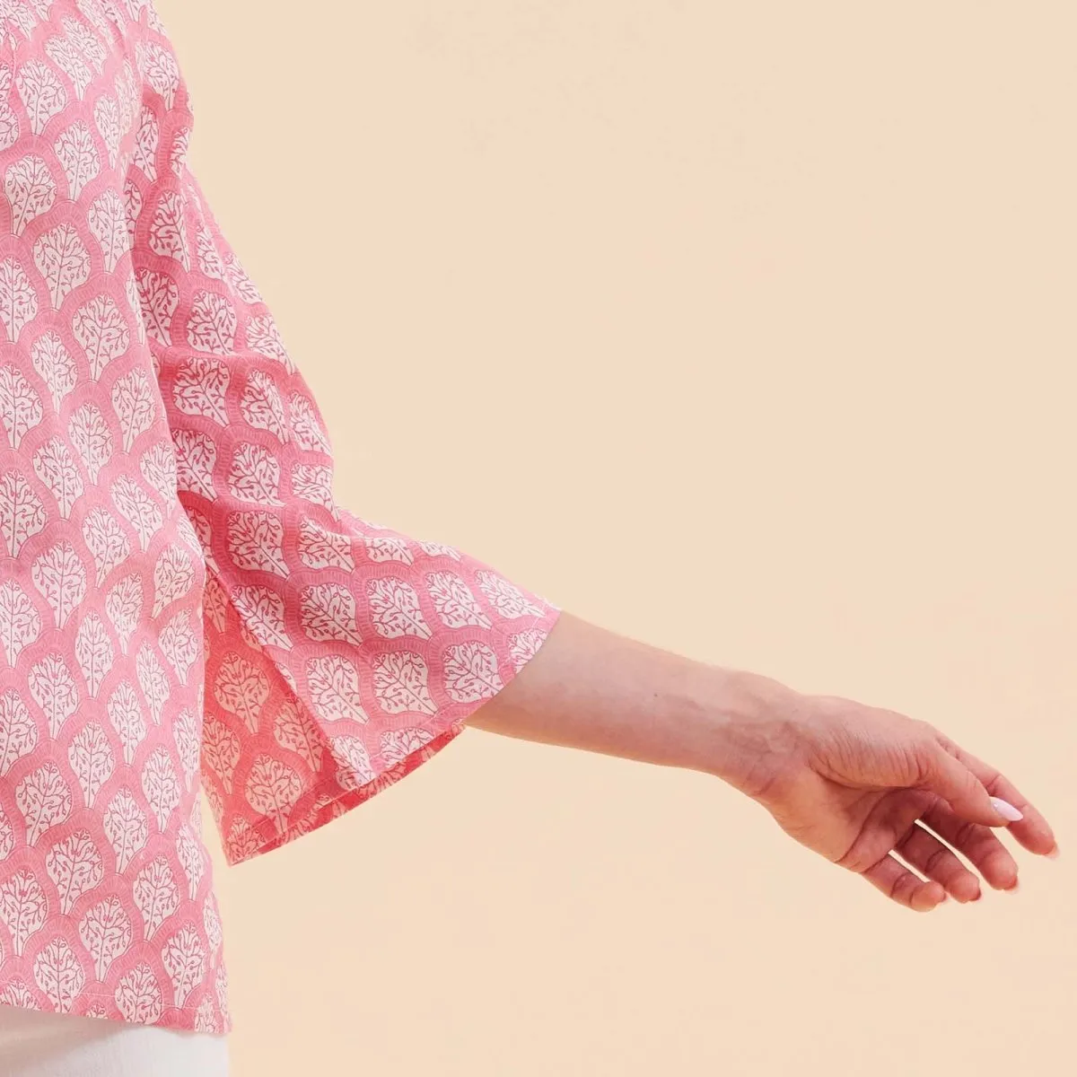 Fifer Pink Cotton Kurta Tunic