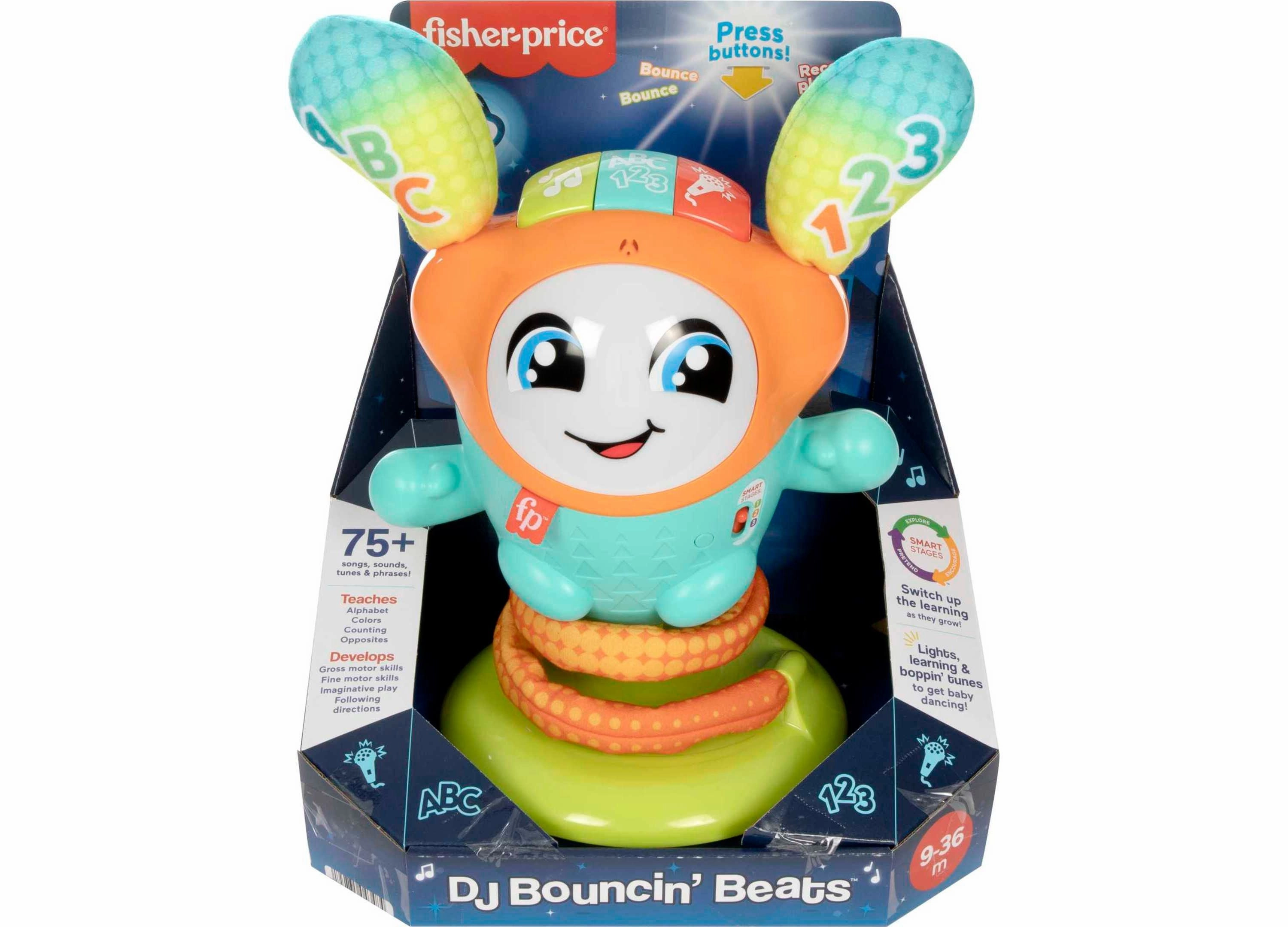 Fisher-Price DJ Bouncin' Beats Interactive Musical Learning Toy for Toddlers
