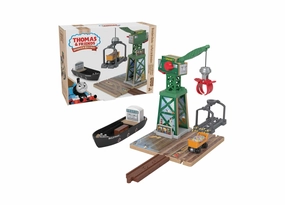 Fisher-Price Thomas & Friends Wooden Railway Brendam Docks Playset