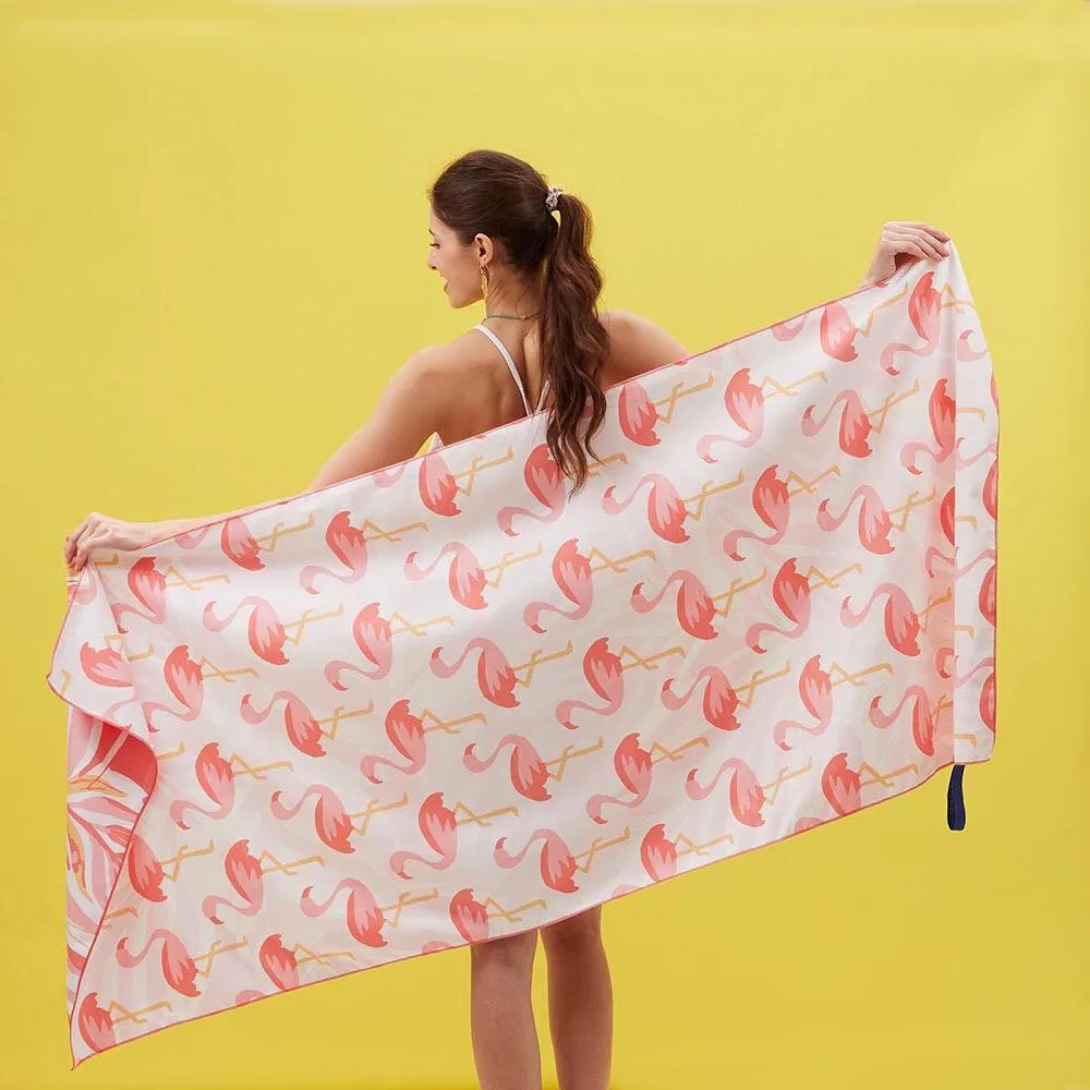 Flamingo Pink Beach Towel