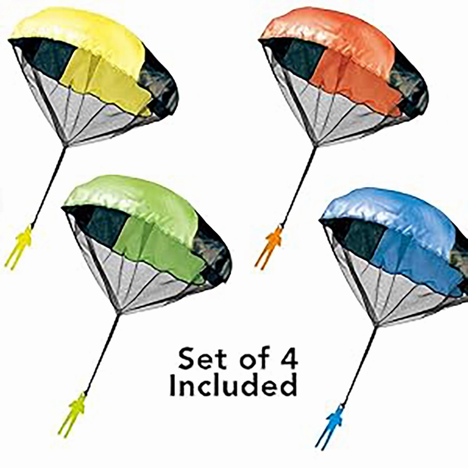 Flight Line Paratrooper Play Set - 4pk 20" Tangle-Free Parafigurines for Kids