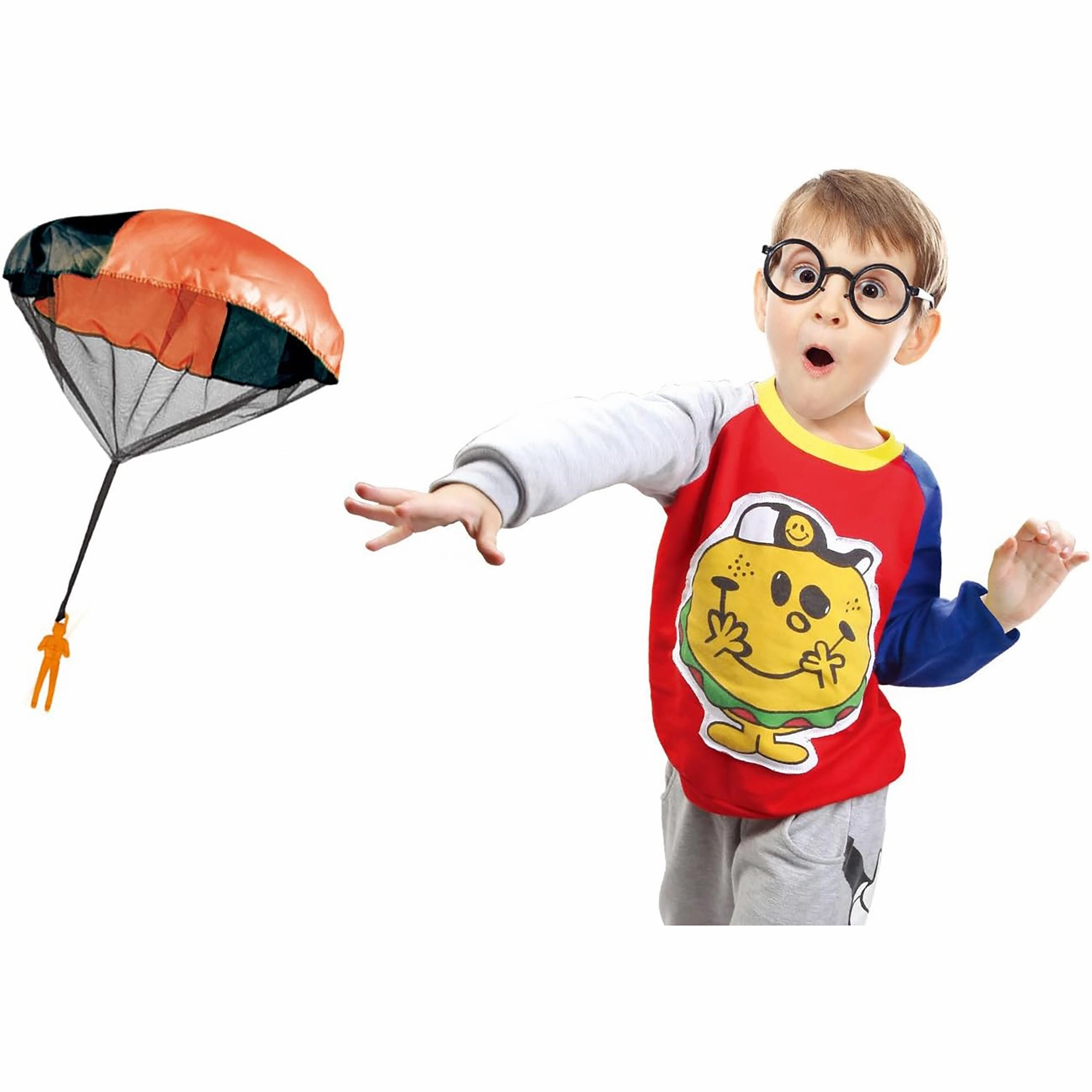 Flight Line Paratrooper Play Set - 4pk 20" Tangle-Free Parafigurines for Kids