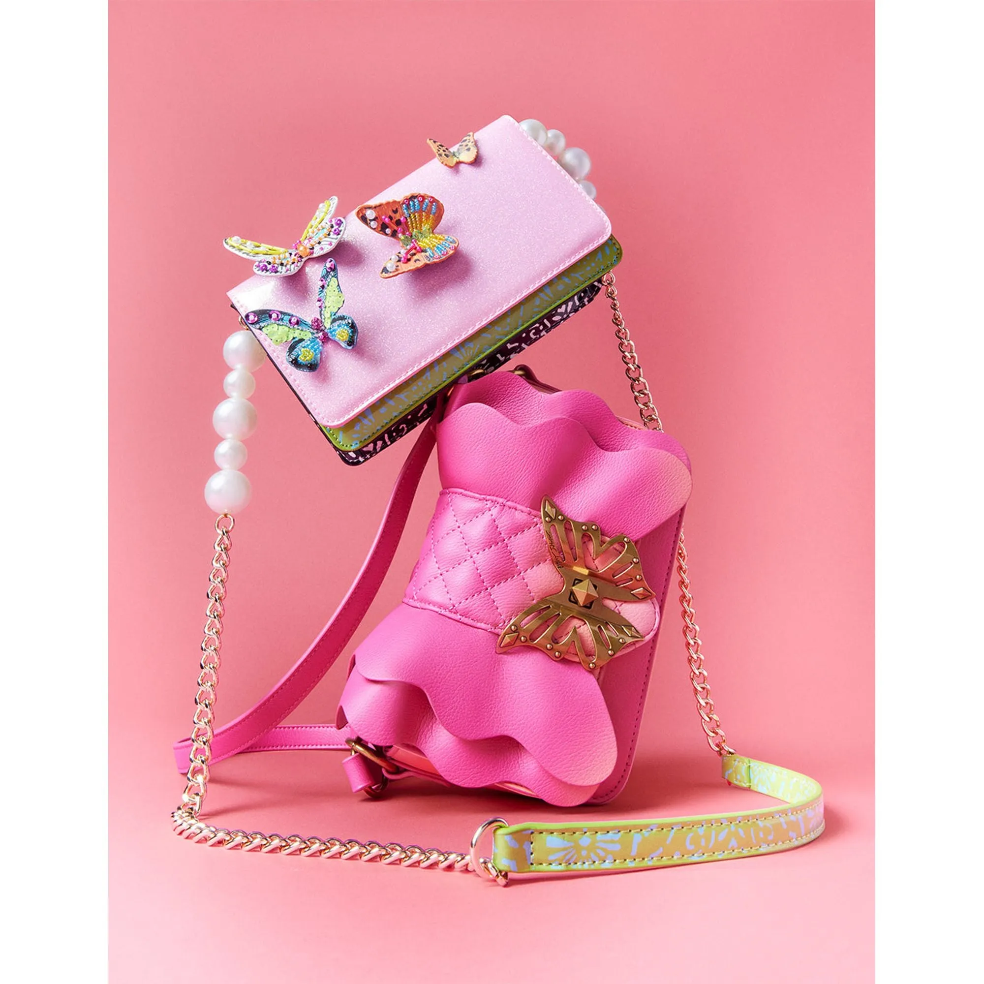 Flights Of Fancy Ruffle Pink Multi Betsey Johnson Jewelry