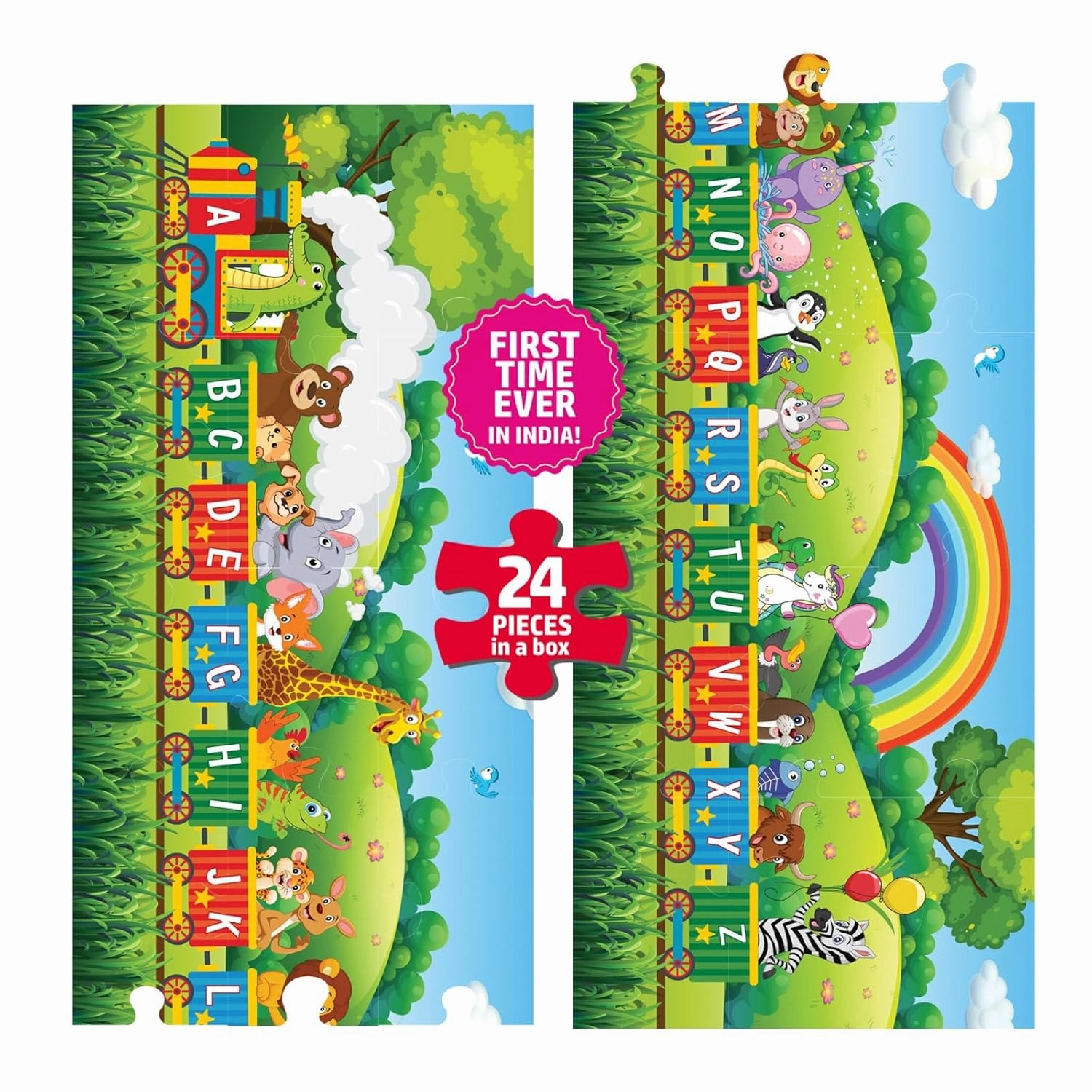 FLO Toys 6 Feet Puzzle Alphabet Floor Puzzle For Kids Ages 2 