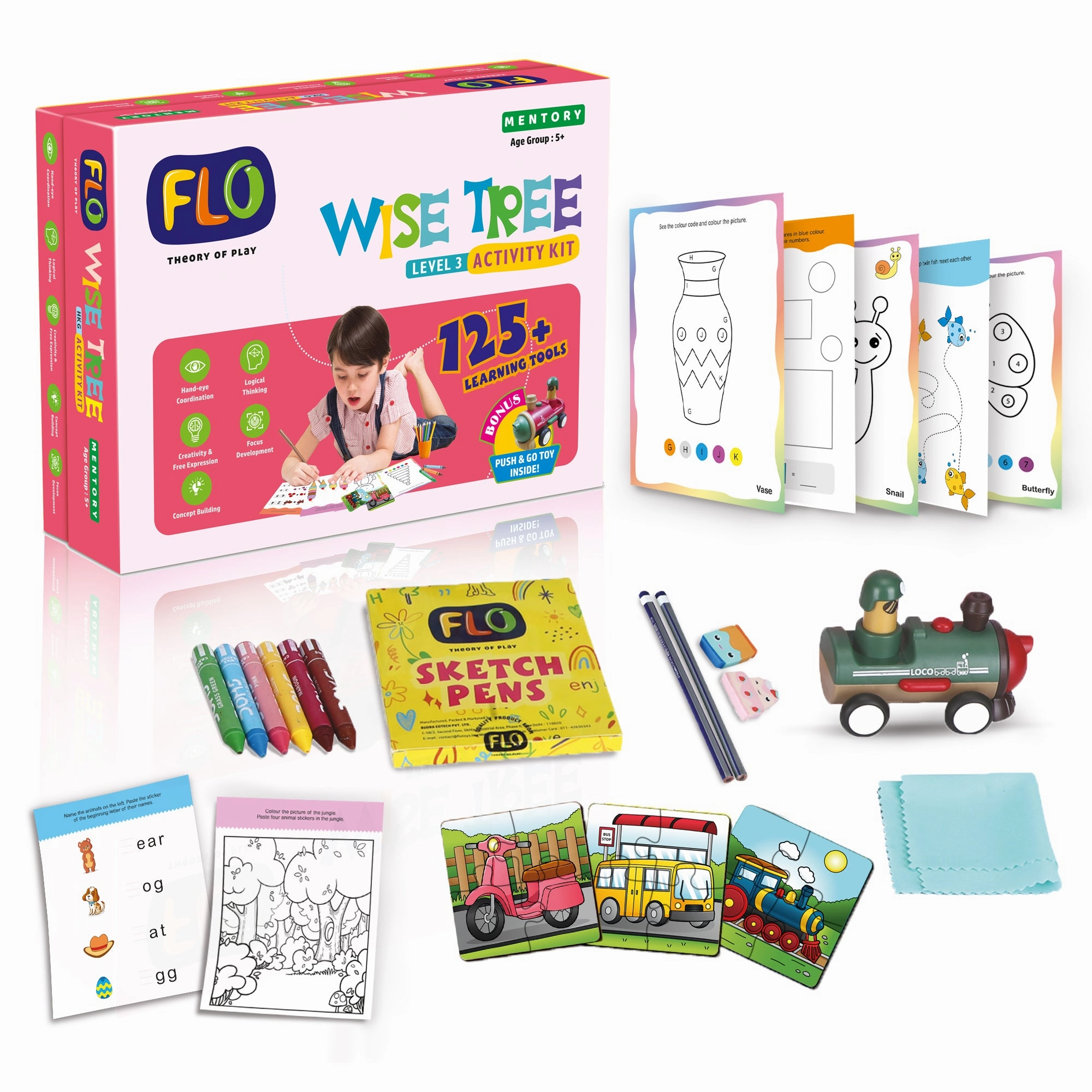 FLO Toys Wise Tree -Level 3 Activity Kit For Kids Ages 8 