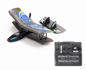 FLYBOTIC 3-Channel 2.4GHz Bi-Wing Evo RC Plane - Blue