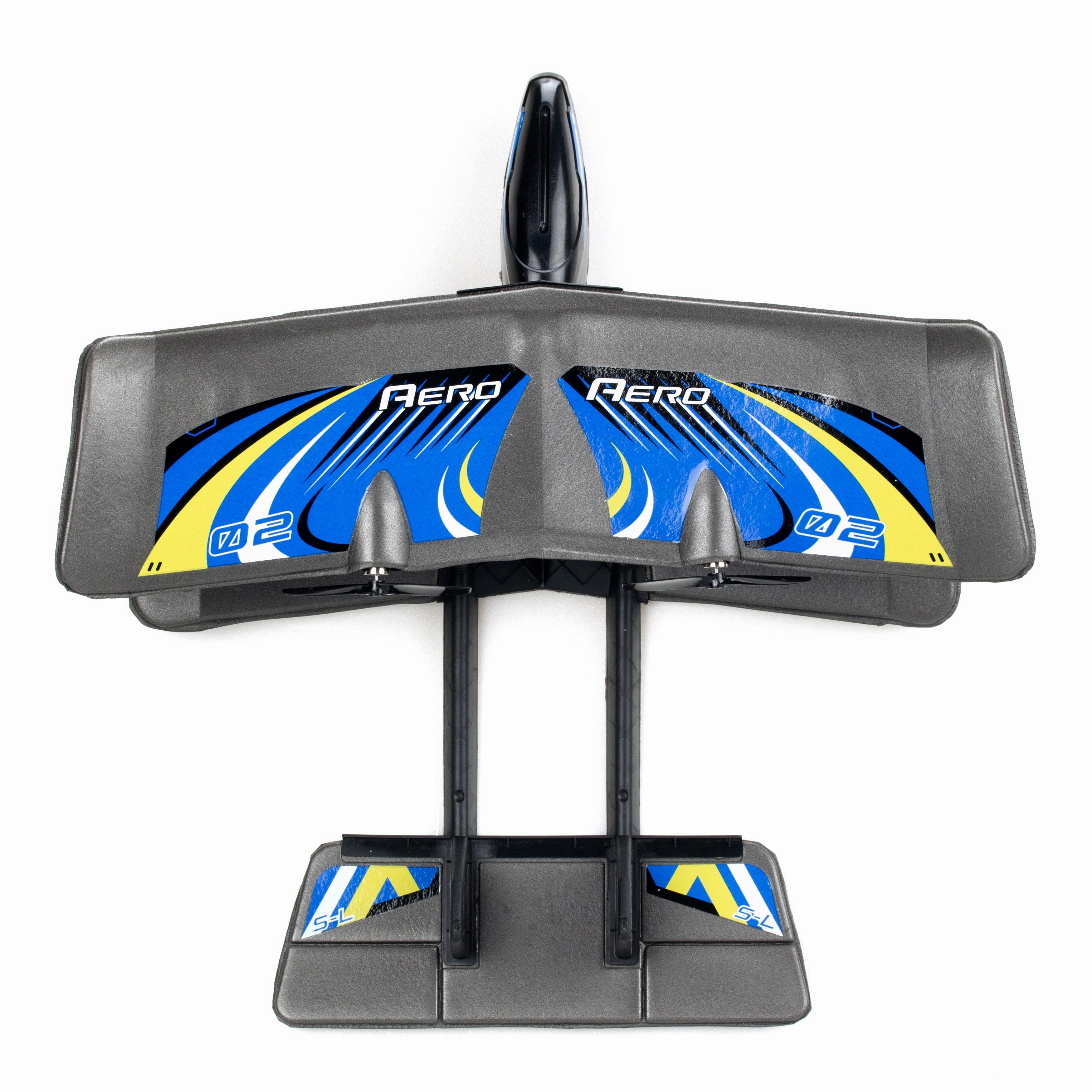 FLYBOTIC 3-Channel 2.4GHz Bi-Wing Evo RC Plane - Blue