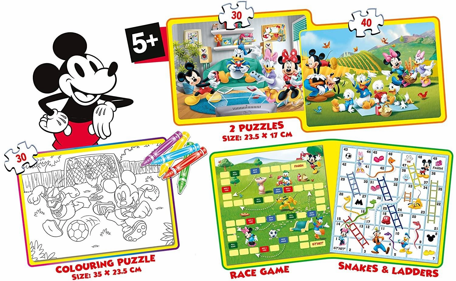 Frank Disney's Mickey Gift Pack Puzzle for 5 Years and Above
