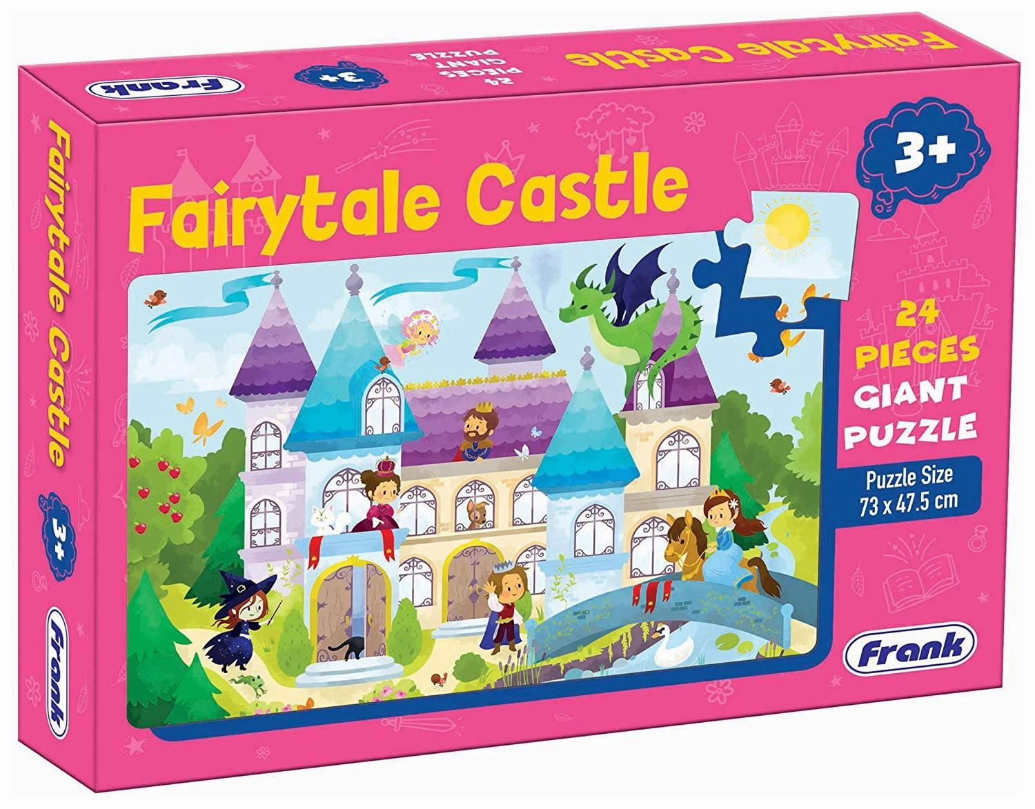 Frank Fairy Tale Castle 24 Pieces Giant Floor Puzzle for 3 Year Old Kids and Above