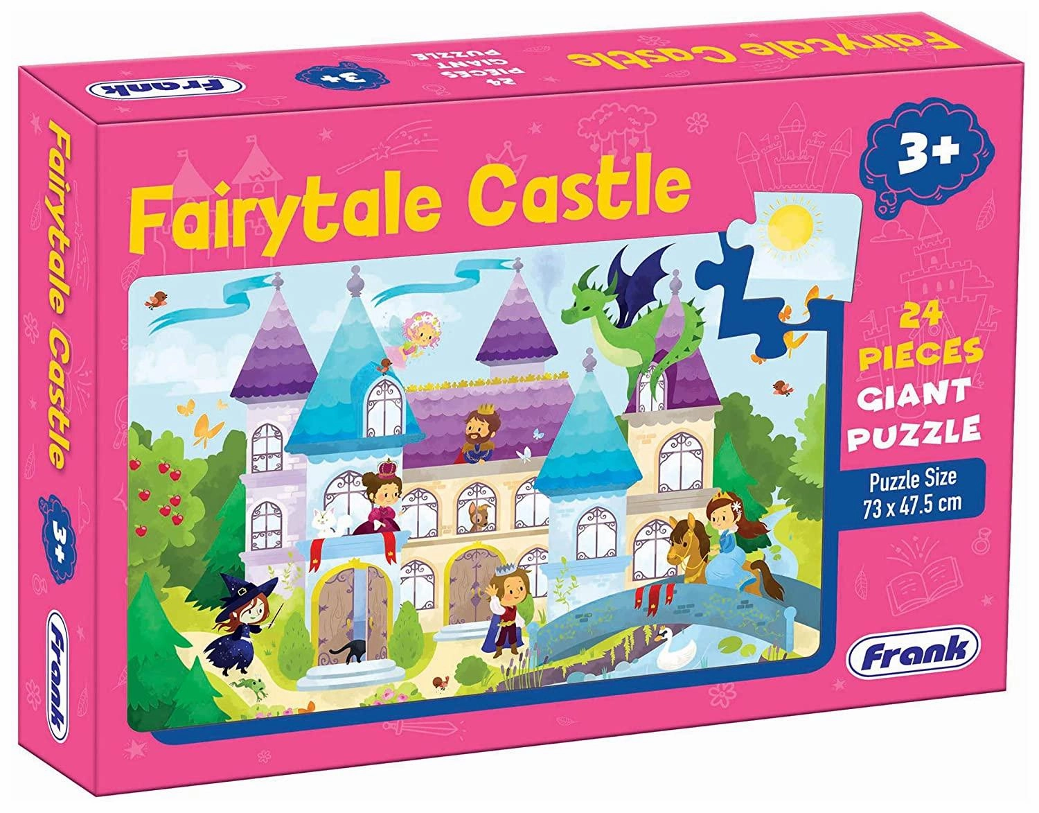 Frank Fairy Tale Castle 24 Pieces Giant Floor Puzzle for 3 Year Old Kids and Above