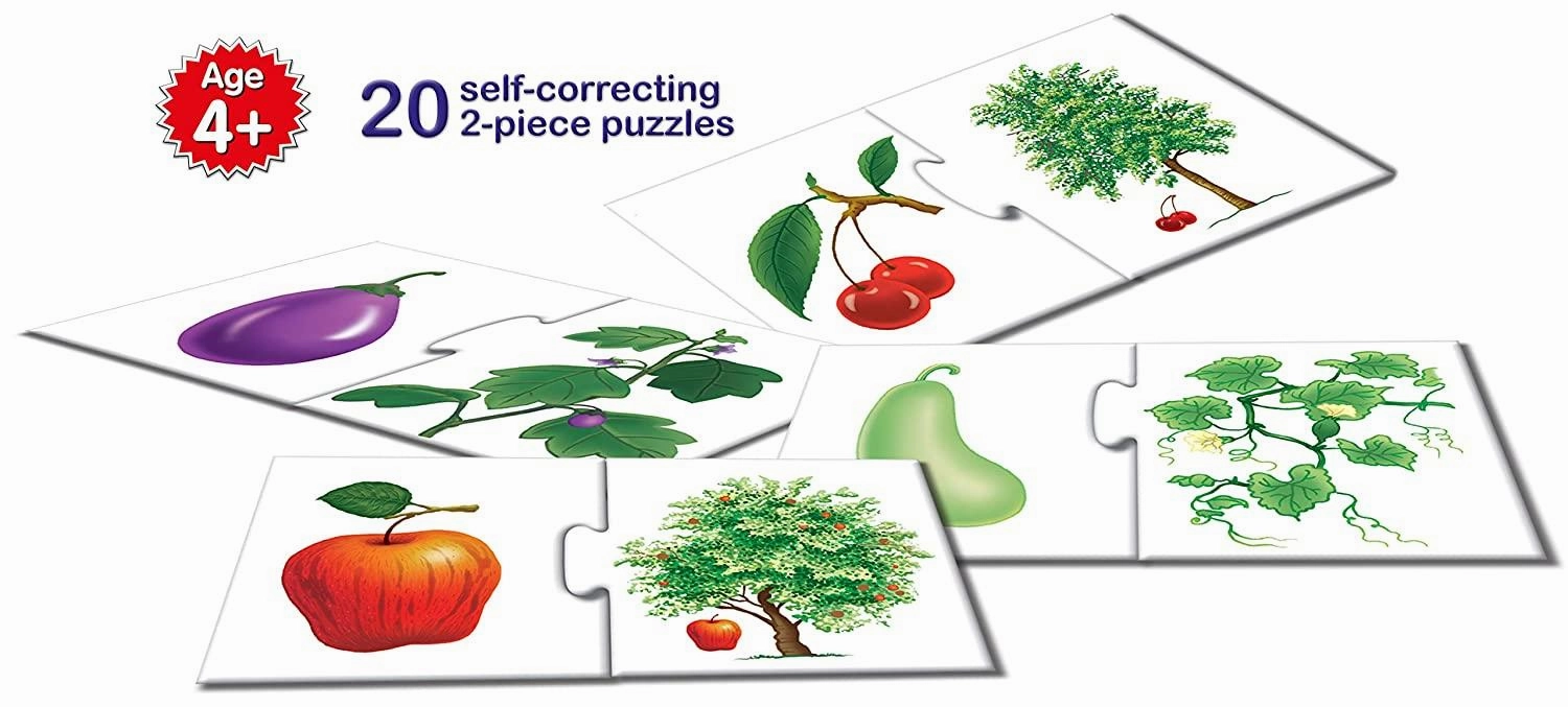 Frank Fruits & Vegetables Puzzle for 4 Year Old Kids and Above