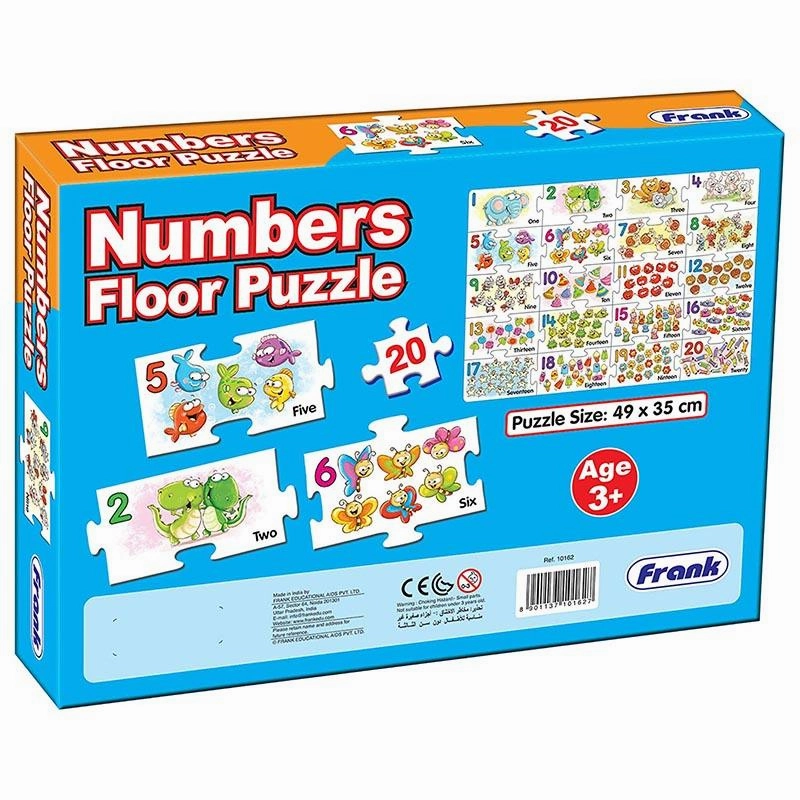 Frank Numbers Floor Puzzle 20 Big Pieces