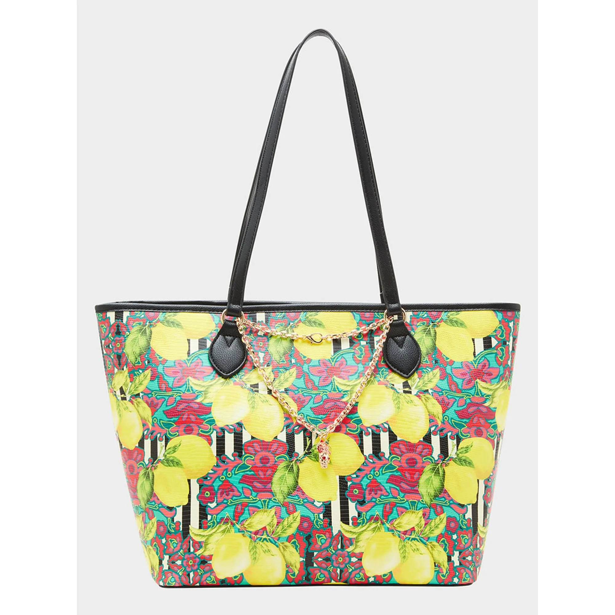 Fresh N Fruity Tote With Necklace Yellow Betsey Johnson Jewelry